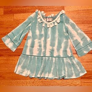 Cartwheels by Charlie Paige Size 3T - Dress or Top or Bathing Suit Coverup- Teal